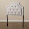 Baxton Studio Mars Modern Greyish Beige Twin Size Headboard 134-7256 - alternate 4